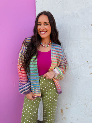 Rainbow Pop Cardigan