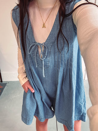 Brittney Denim Romper