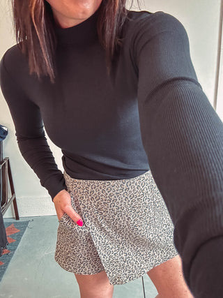 Elle Leopard Skort