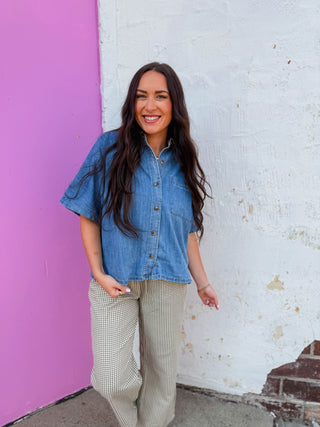 Denim Darling Top