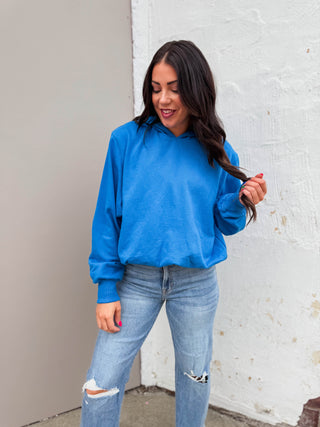 Ashten Bubble Hoodie-Blue