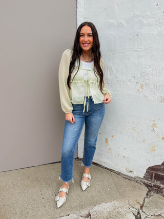 Winnie High Rise Straight Leg Denim