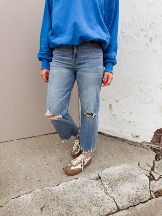 Ella High Rise Wide Straight Leg Denim-Hidden