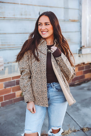 Taya Leopard Button Down