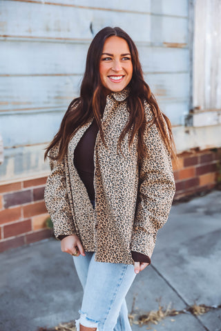 Taya Leopard Button Down