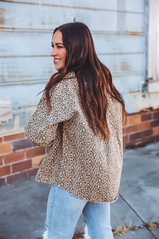 Taya Leopard Button Down