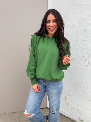 Ashten Bubble Hoodie-Green
