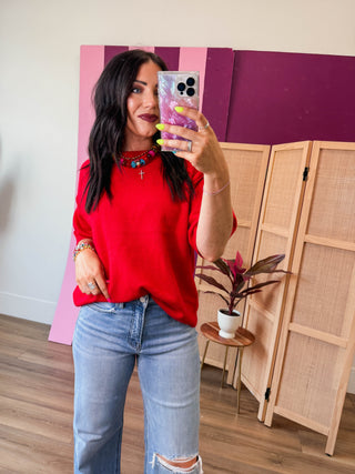 Jill Sweater-Red