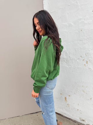 Ashten Bubble Hoodie-Green