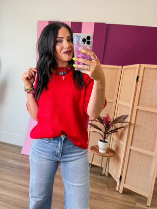 Jill Sweater-Red