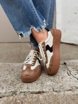 Corky's Pop Off Platform Sneaker-Tan