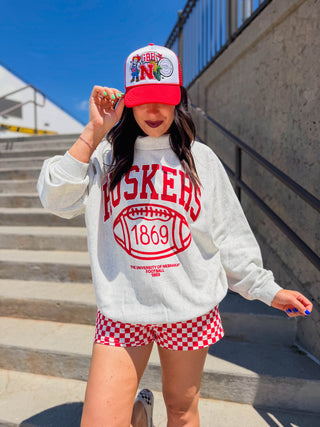 Nebraska Campus Roll Neck Sweatshirt