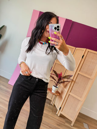 Perfect Layer Long Sleeve-Ivory