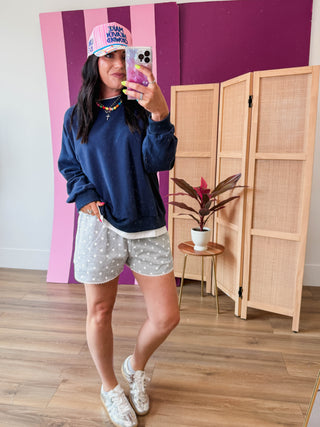 Elevated Ease Pullover-Navy