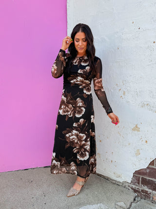 Audrey Floral Midi Dress