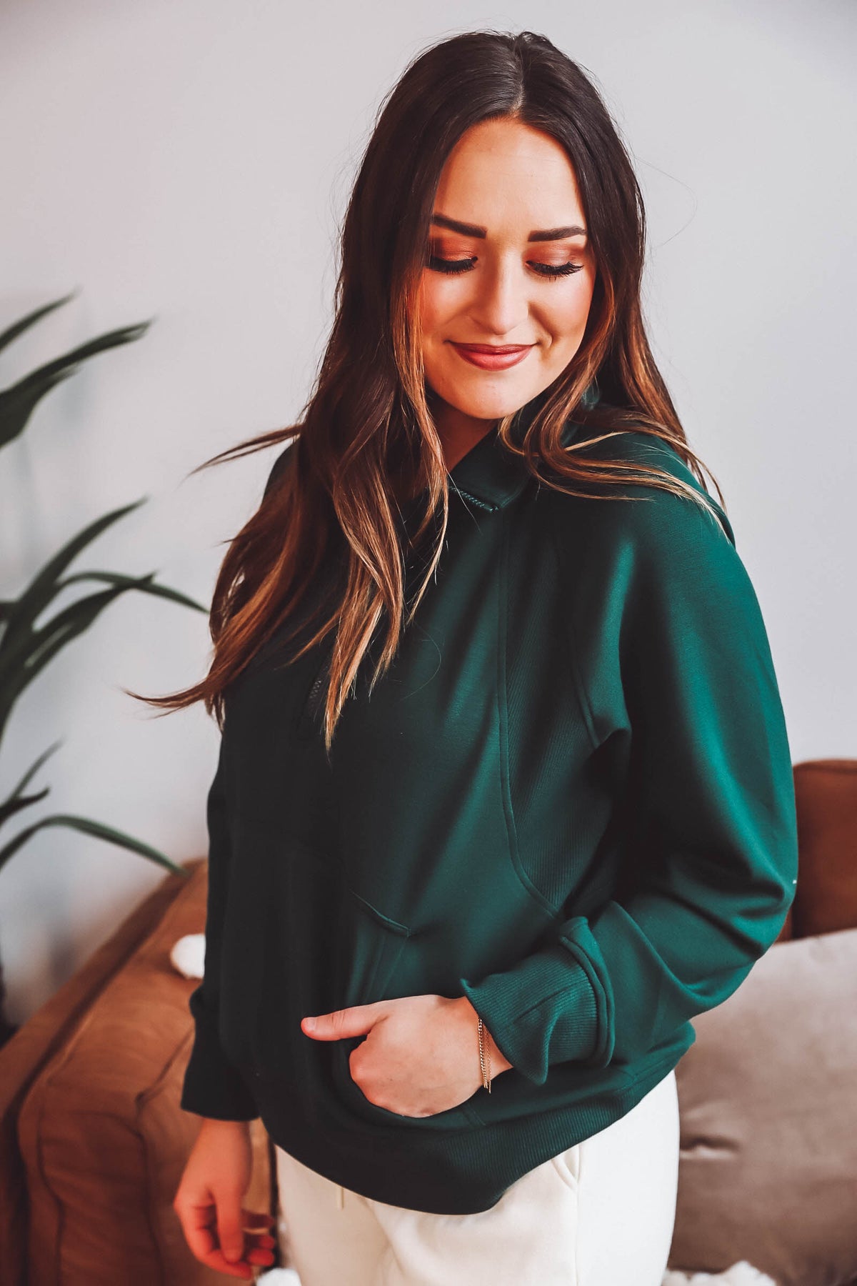 Angie Pullover-Evergreen-Thread & Supply