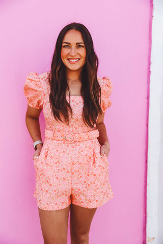 Poppy Floral Romper