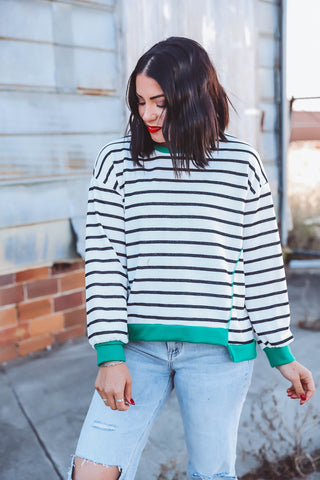 Tara Striped Pullover