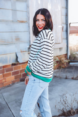 Tara Striped Pullover