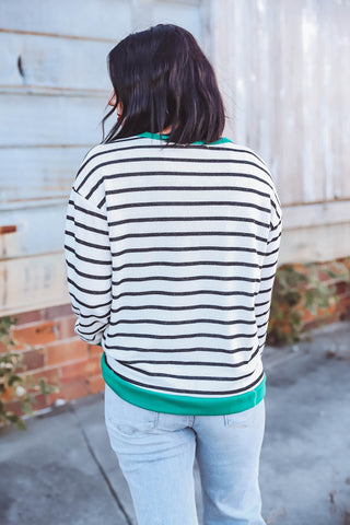 Tara Striped Pullover