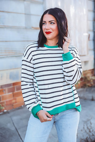 Tara Striped Pullover