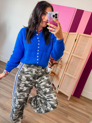 Delaney Cardigan-Cobalt