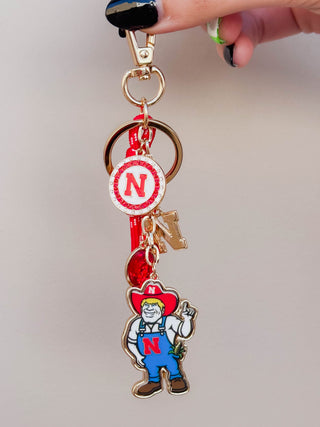 Nebraska Cornhuskers Cluster Bag Charm
