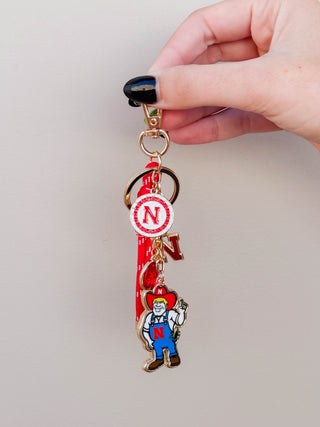 Nebraska Cornhuskers Cluster Bag Charm