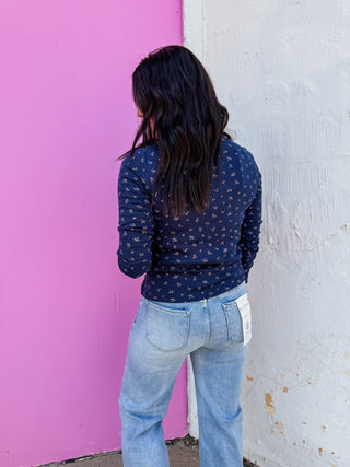 Caitlin Floral Henley Top