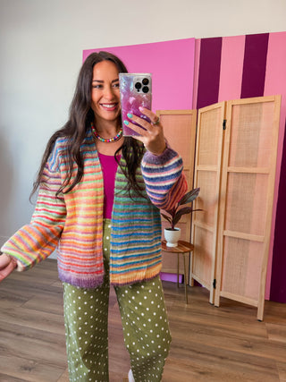 Rainbow Pop Cardigan