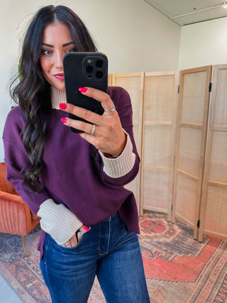 Stephanie Sweater-Wine