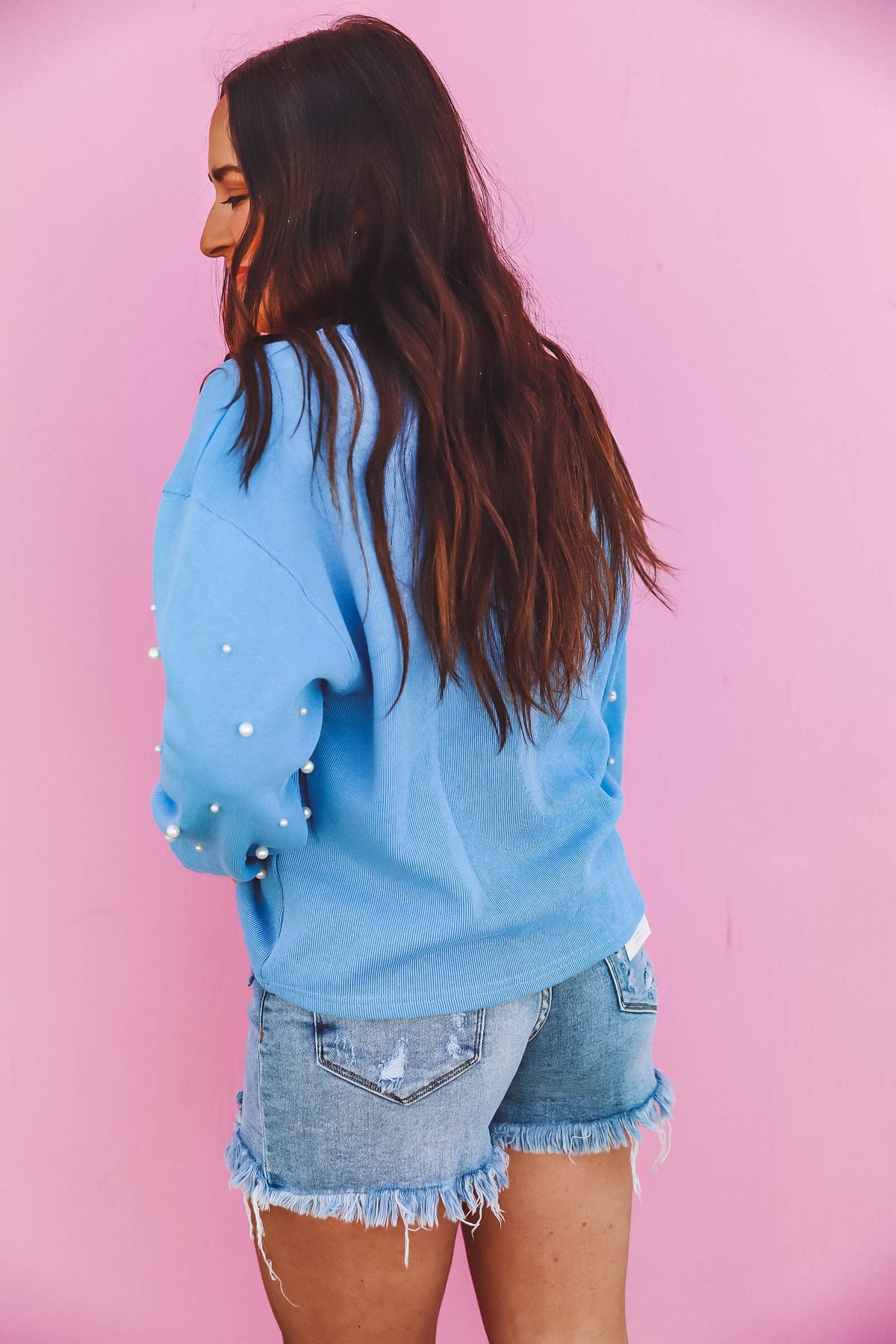 Kinzie Pullover-Periwinkle