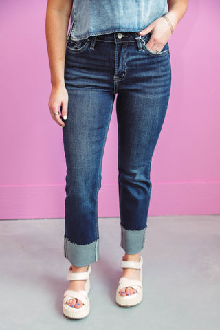 Waverly High Rise Cuffed Denim