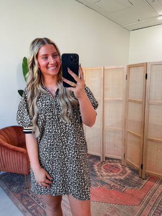 Masie Leopard Mini Dress