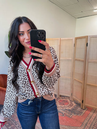 Christin Leopard Cardigan