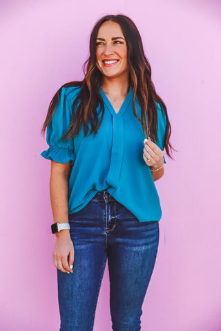 Mandy Top-Teal