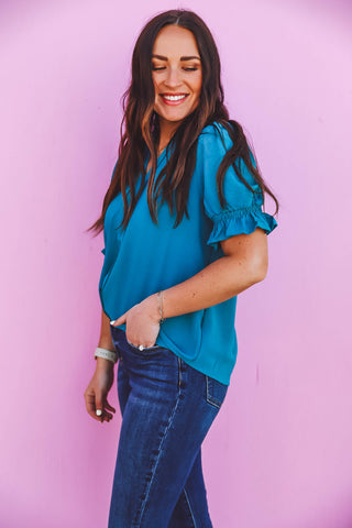 Mandy Top-Teal