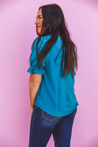 Mandy Top-Teal