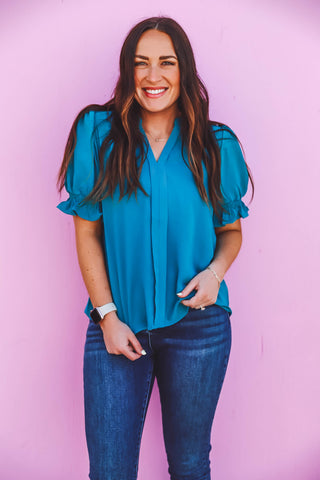 Mandy Top-Teal