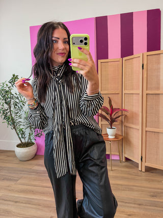 Lia Striped Button Down