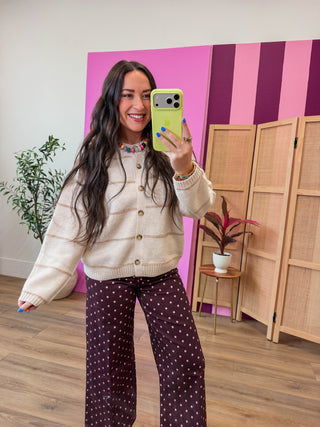 Hollyn Striped Cardigan