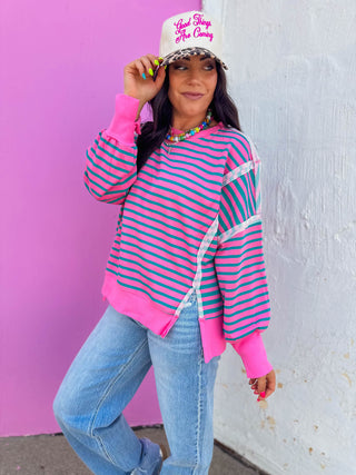 Maggie Striped Pullover