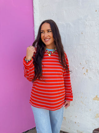 Poppy Striped Long Sleeve