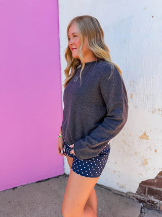 Piper Sweater-Charcoal