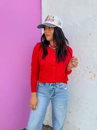 Jana Cardigan-Red