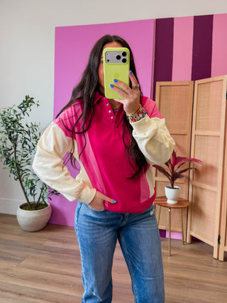 Ally Color Block Pullover