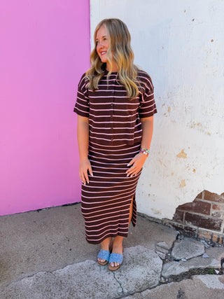 Aspen Striped Knit Set