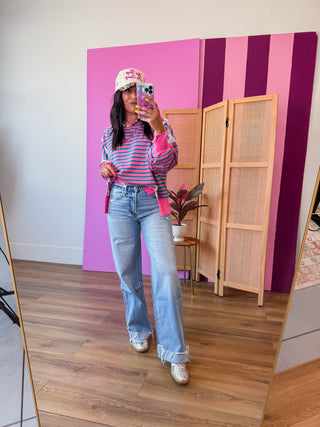 Maggie Striped Pullover