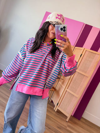 Maggie Striped Pullover