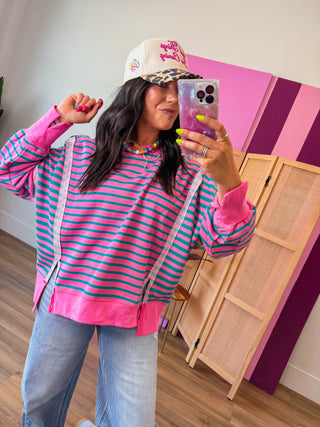 Maggie Striped Pullover